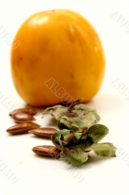 Persimmon isolated in white background