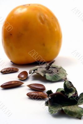 Persimmon isolated in white background