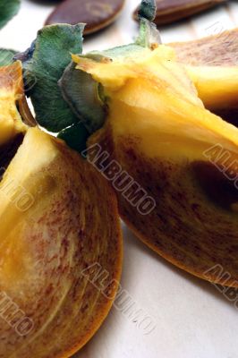 Persimmon isolated in white background