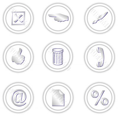 set of round icons