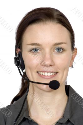 beautiful customer service girl