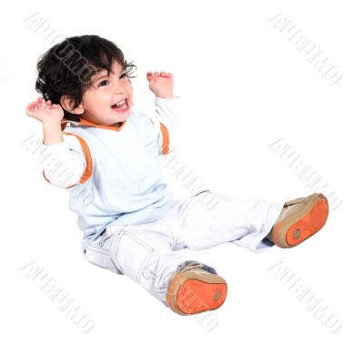 cute boy smiling