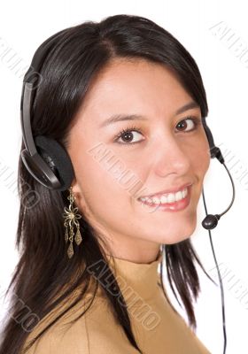 Beautiful Customer Support Girl