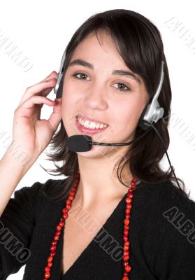 Beautiful Customer Support Girl