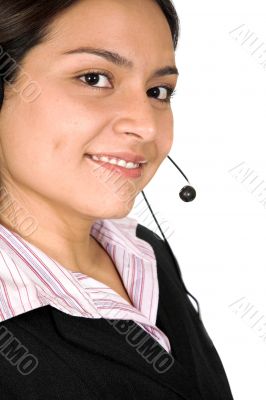 beautiful business customer service woman