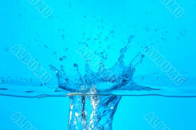 big splashing water