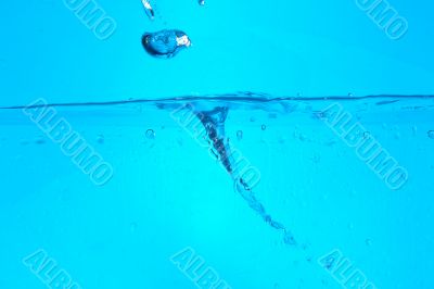 blue splash water