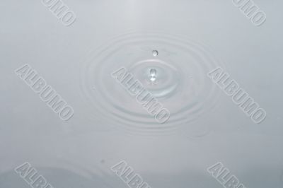 waterdrop in pond