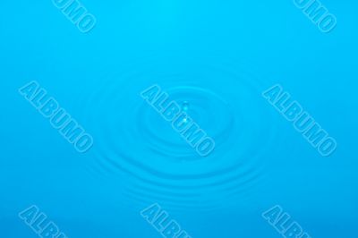 ring in blue water
