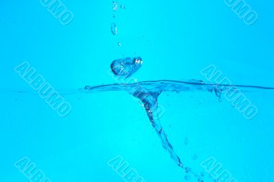 splashing water