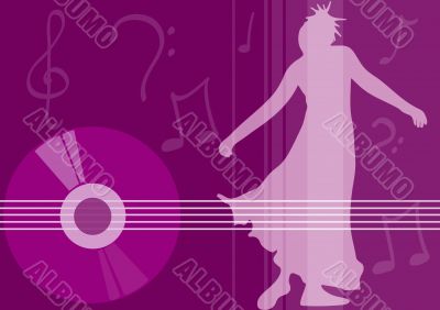 female dancing - music elements