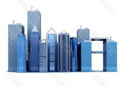 3d corporate buildings