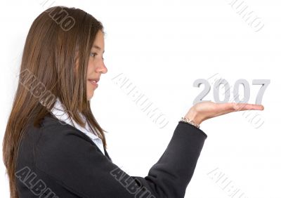business woman - new year 2007