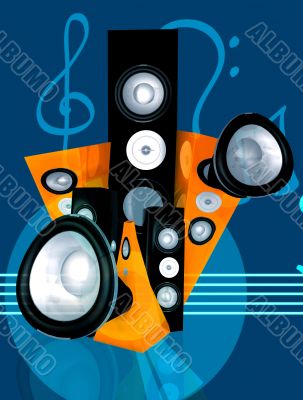 abstract music illustration