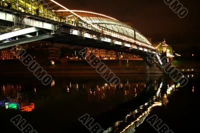 Moscow. evening. bridge