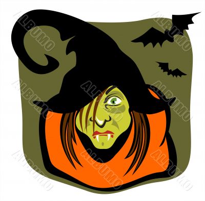 Witch and bats