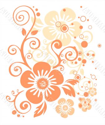 Pink flower pattern