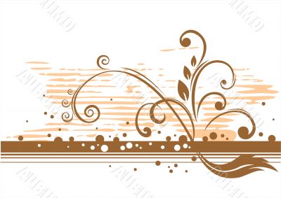 Floral bronze pattern