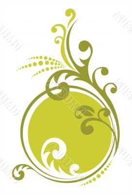 Green curls pattern