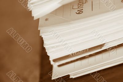 Closeup of organizer