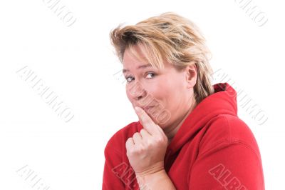 Shy person