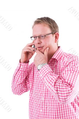 Thinking businessman