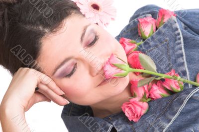 Smelling the flower