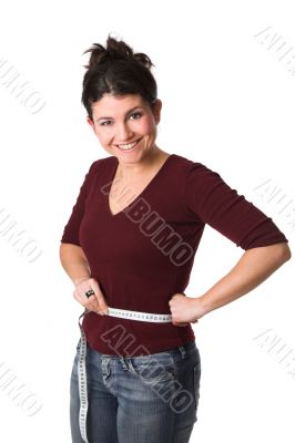 Woman having lost weight