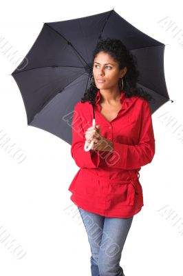 Beauty with umbrella