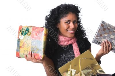Showing the presents