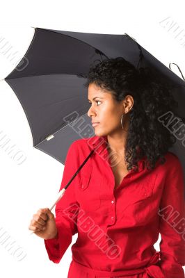 Woman with umbrella