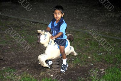 Playing at the park