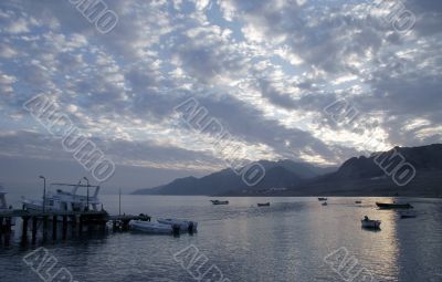 Sunset on Red sea.