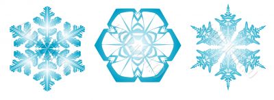 vector blue snowflakes