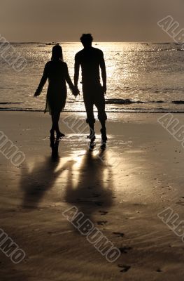Couple on sunset