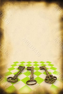 paper with keys