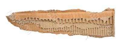 strip of torn out cardboard