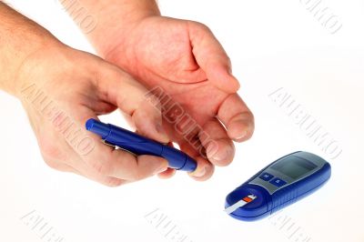 Glucose level blood test