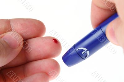 Glucose level blood test