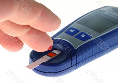 Glucose level blood test