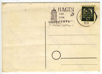 old postcard