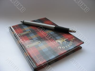 notebook and handle