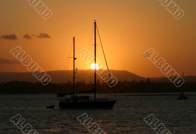 Sun Over Yacht