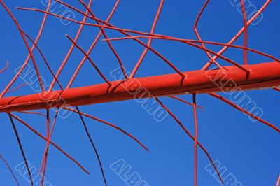 Red-blue abstract