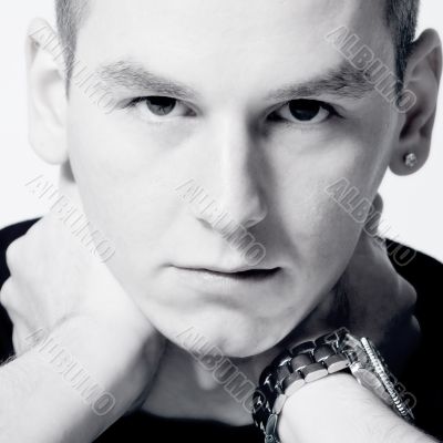 Boy BW portrait