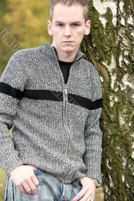 Lean to a tree