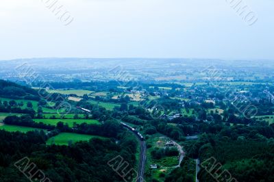 Panaroma view over Western Germany