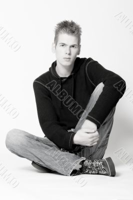 Sitting and relaxing