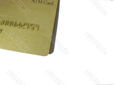 closeup, number of credit/ATM card