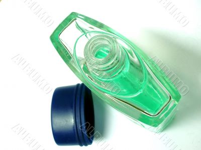 close up of perfume bottle